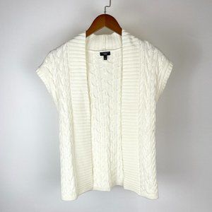 Talbots Short Sleeve Open Front Cardigan Tunic- small